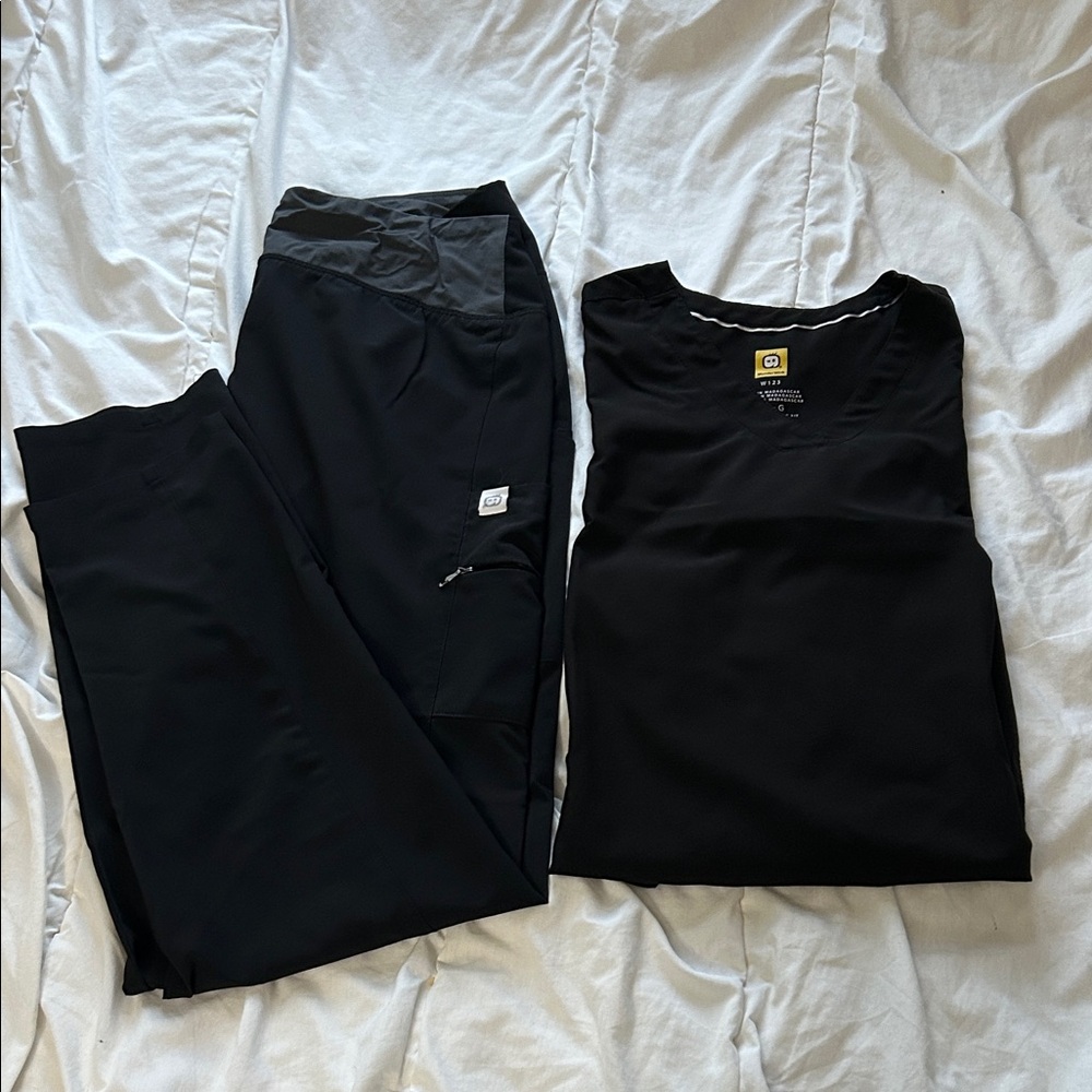 WonderWink Women's Black Scrub Set